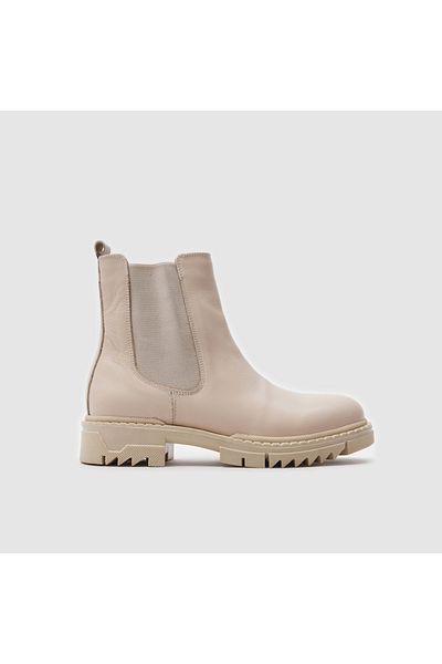 TOGO Women's Chelsea Boots [ 060010 ], Cream, 40