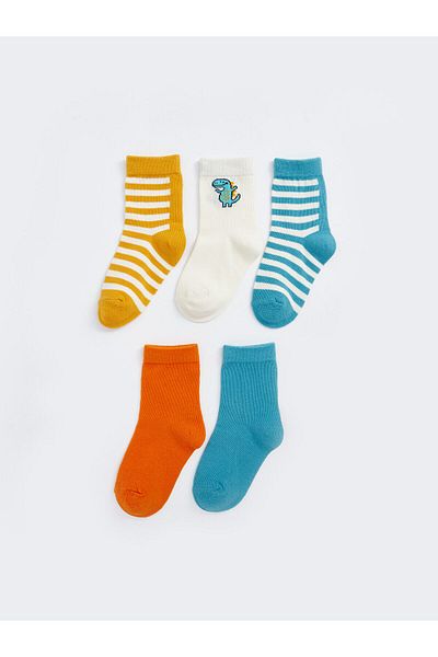 LC Waikiki Lcwk Striped Baby Boy Socks 5-Piece