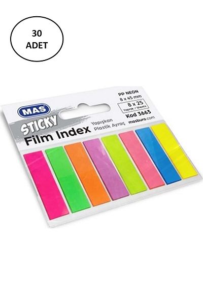 Angoravi Mas Index Film 25 * 8 Colors 10 Mm Width
