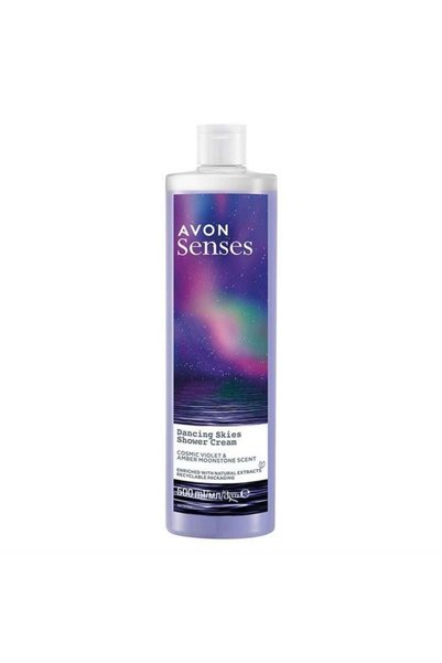 AVON Senses Dancing Skies Violet and Raspberry Scented Creamy Shower Gel 500 ml
