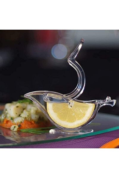 HB LİFE Practical Luxury Decorative Clear Acrylic Lemon Squeezer - 1 Piece