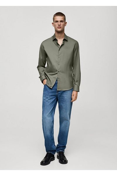 MANGO Man Koszula Regular Cut 100% Bawełna