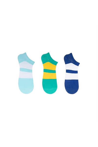 The Socks Company 3 ζευγάρια ανδρικά μποτάκια με σχέδια κάλτσες (157P)