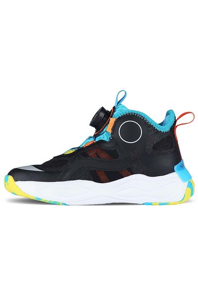 Vicco Daxi Smart Lacing Mechanism Pantofi sport ortopedici Pantofi de baschet pentru copii Negri