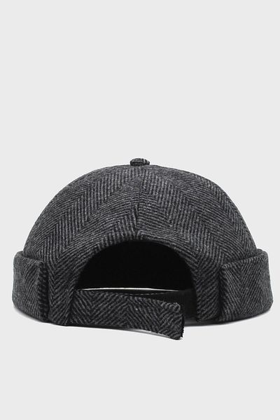 Külah Dark Gray Woolen Hipster Beanie Winter Docker Cap