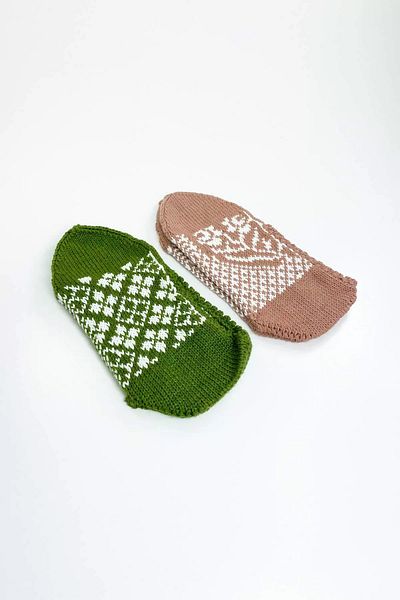Vitrinix Winter Stylish Women's Knitted Wool Booties Set - 2 Pairs of Hands