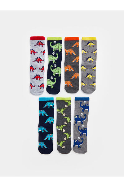 LC Waikiki Patterned Boys' Ankle Socks 7 Pack