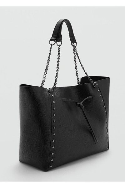 Mango Teen Geantă shopper aspect piele