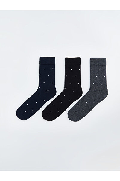 LC Waikiki Lcwk Patterned Men's Socks 3-Piece