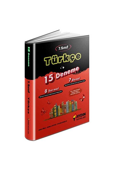 Aydın Yayınları AYDIN 7.SINIF TÜRKÇE 15 DENEME