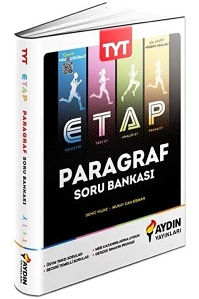 Aydın Yayınları Etap Paragraf Soru Bankası