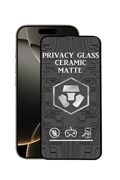 CaseArt Apple iPhone 16 Pro Tam Kaplayan Mat Seramik Nano Esnek Hayalet Ekran...