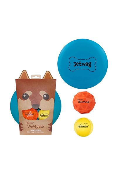 Waboba Woofpack Frisbee - Dog Toy and Play Set
