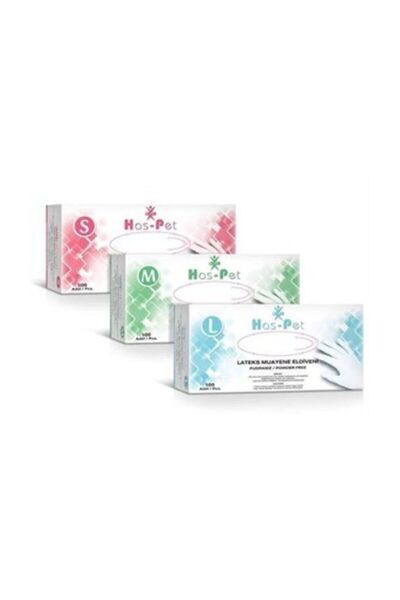 Has-Pet Mavi Nitril Pudrasız Muayene Eldiveni Large 100'lü