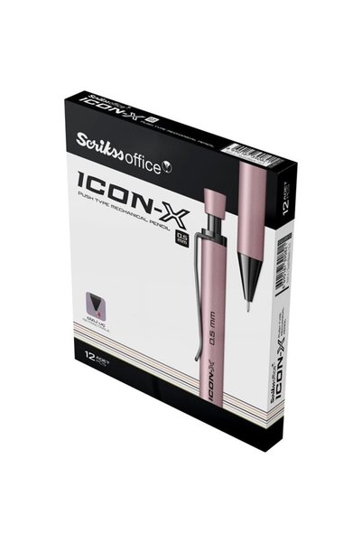 Scrikss Versatil Kalem Icon-x Metal 0.5 Mm Siyah 12 Li