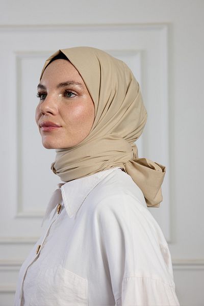 PURESCARFS Pure Cotton Shawl - Stone Color