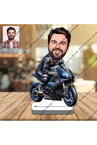 wonderlike Motorsiklet Tutkunu 3D Ahşap Biblo,Sevgiliye Hediye,Doğum Günü