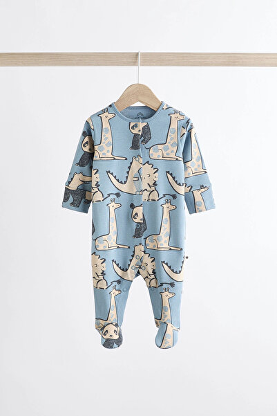 Next Baby 100% Organic Cotton Neutral Animal Patterned 3-Piece Sleeping Bag Set Alyk79519