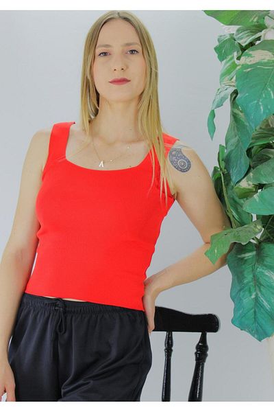 Lukas Square Collar Knitwear Athlete Red - Lks1230.28