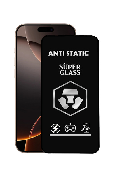 CaseArt Apple iPhone 16 Pro Max Tam Kaplayan Anti Statik Dayanıklı Süper Cam ...