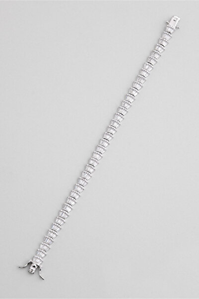 So CHIC... Deniz Kabuğu 18 Ayar Beyaz Altın Kaplama Gümüş Tasarım Bileklik