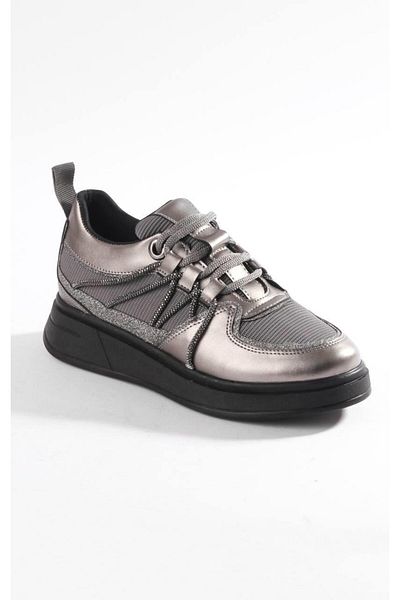 PARİS Pantofi sport cu dungi gri pentru damă