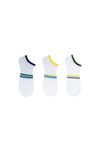 The Socks Company 3 ζευγάρια ανδρικά μποτάκια με σχέδια κάλτσες (159P)