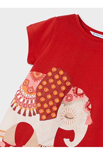 MAYORAL Girls T-Shirt Leggings 2 Pcs Set Red 3711