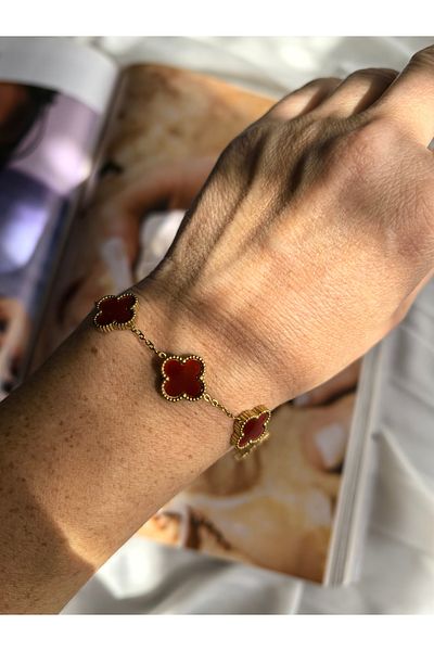 Öyküm accesory 5-Piece Clover Model Brand Bracelet