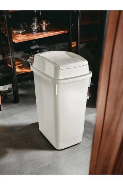 ProCreative Sarfmall Coș de gunoi cu capac dublu cu capac deschis în interior (12 LT)