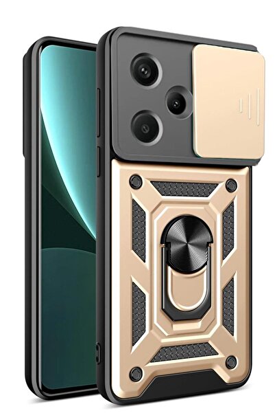 Rivor Xiaomi Redmi Note 13 Pro Plus+ 5G Kılıf Kamera Sürgülü Standlı Yüzüklü ...