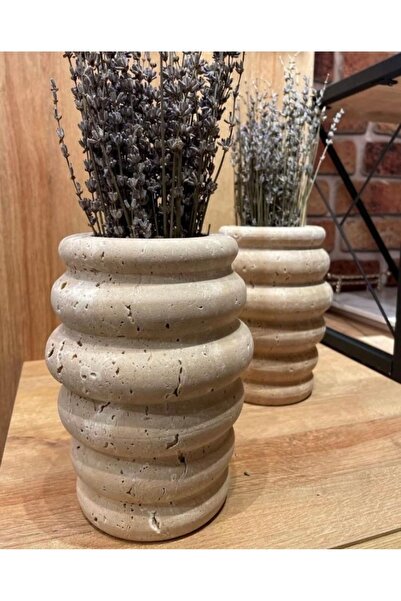 NEŞELİ HOME TRAVENTER EL YAPIMI DEKORATİF VAZO