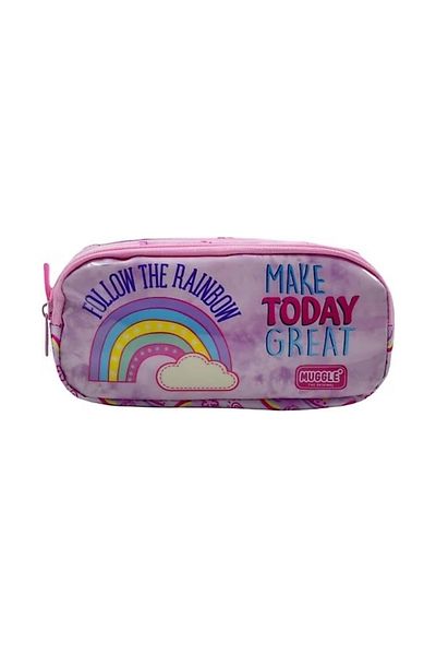 MUGGLE Μαλακή τσάντα μολυβιού Rainbow Pink
