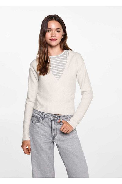 Mango Teen Cardigan cu fundă înfășurată