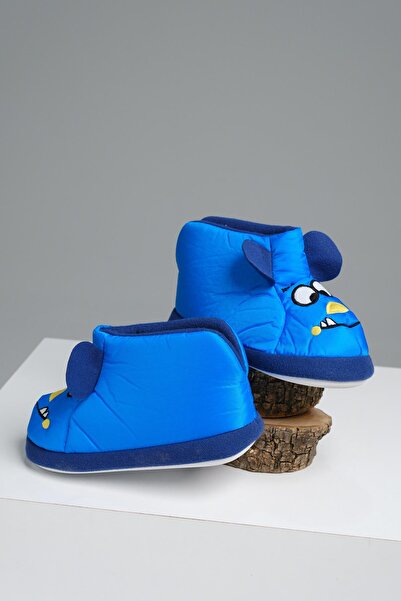 Oksit Karakter Nakışlı Kaydırmaz Taban Termal Isı Kreş Ev Okul Ayakkabısı Bebek Çocuk Panduf Ev Botu