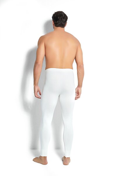 Jiber Men's Thermal Underwear Bottom Ecru 175 Model Shoes