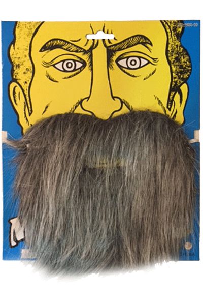 CEKAVE Gray Color Fake Beard with Melted Pirate Beard (CLZ)