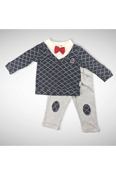 Necix's Diamond Patterned Sweater Double Set