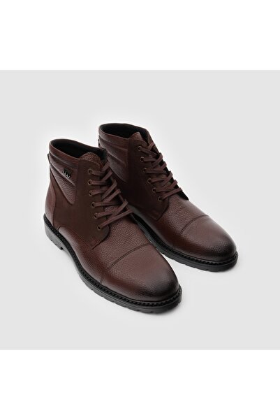 TOGO Kahverengi Hakiki Deri Erkek Klasik Bot [052266]