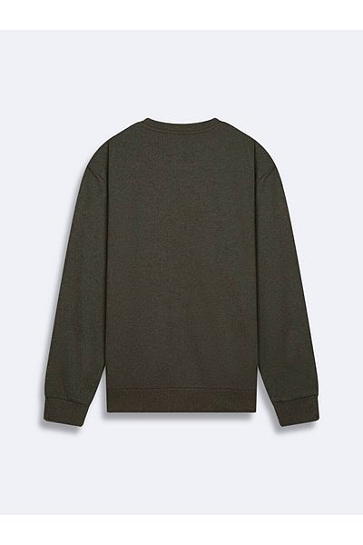 Ltb O-Neck Long Sleeve Green Sweatshirt