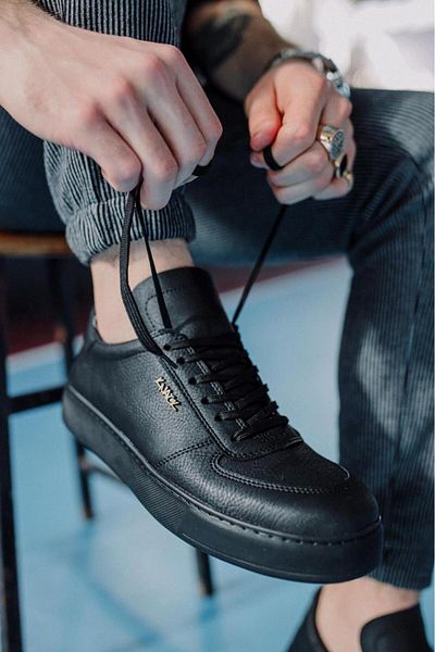 K&A Casual Shoes Black (Black Sole)