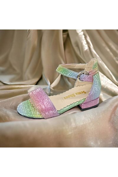PATİK BEBE Pantofi pentru fete colorate cu toc mic