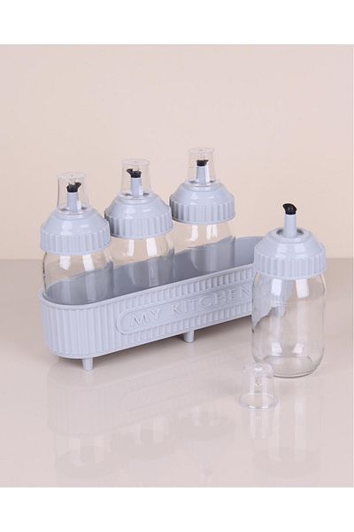 MR RZN STORE 370cc Quadruple Glass Oil Bowl Set -3384