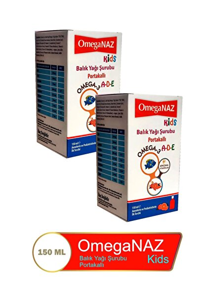 Omega Balık Yağı 150 Ml-naz-portakallı 2 Adet