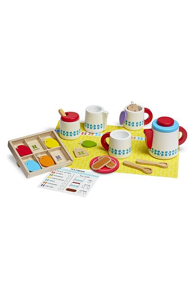Melissa & Doug Melissa And Doug Wooden Tea Serving Set