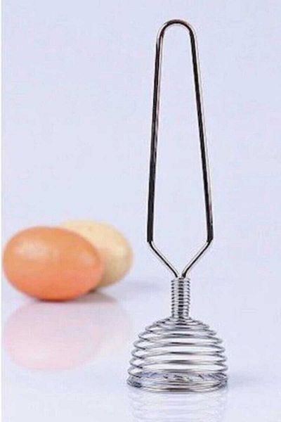 MCEM STORE Stainless Metal Mini Egg Beater & Mixer