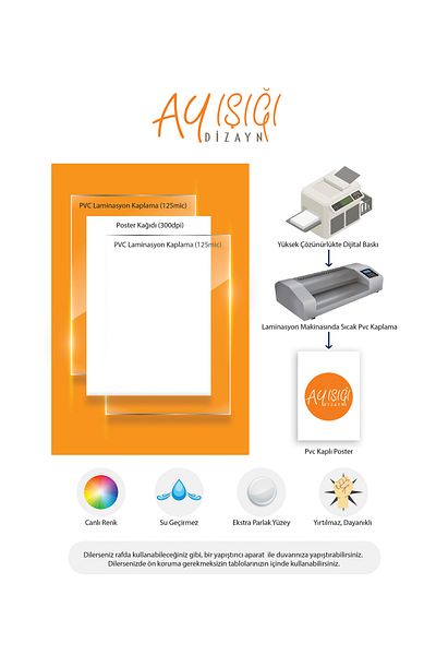 Ayışığı Dizayn Planificator de orar școlar Summer-Sil Poster Pvc 21x30 cm