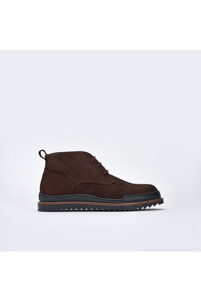 TOGO Kahverengi Nubuk Hakiki Deri Erkek Comfort Bot [052096]