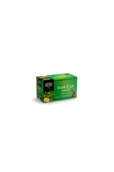 Akzer Green Tea Lemon Natural 20-Piece Filtered Bags