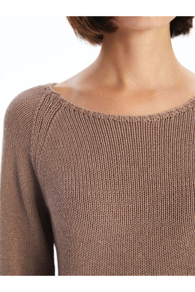 LC Waikiki Dámský úpletový svetr – výstřih s výstřihem